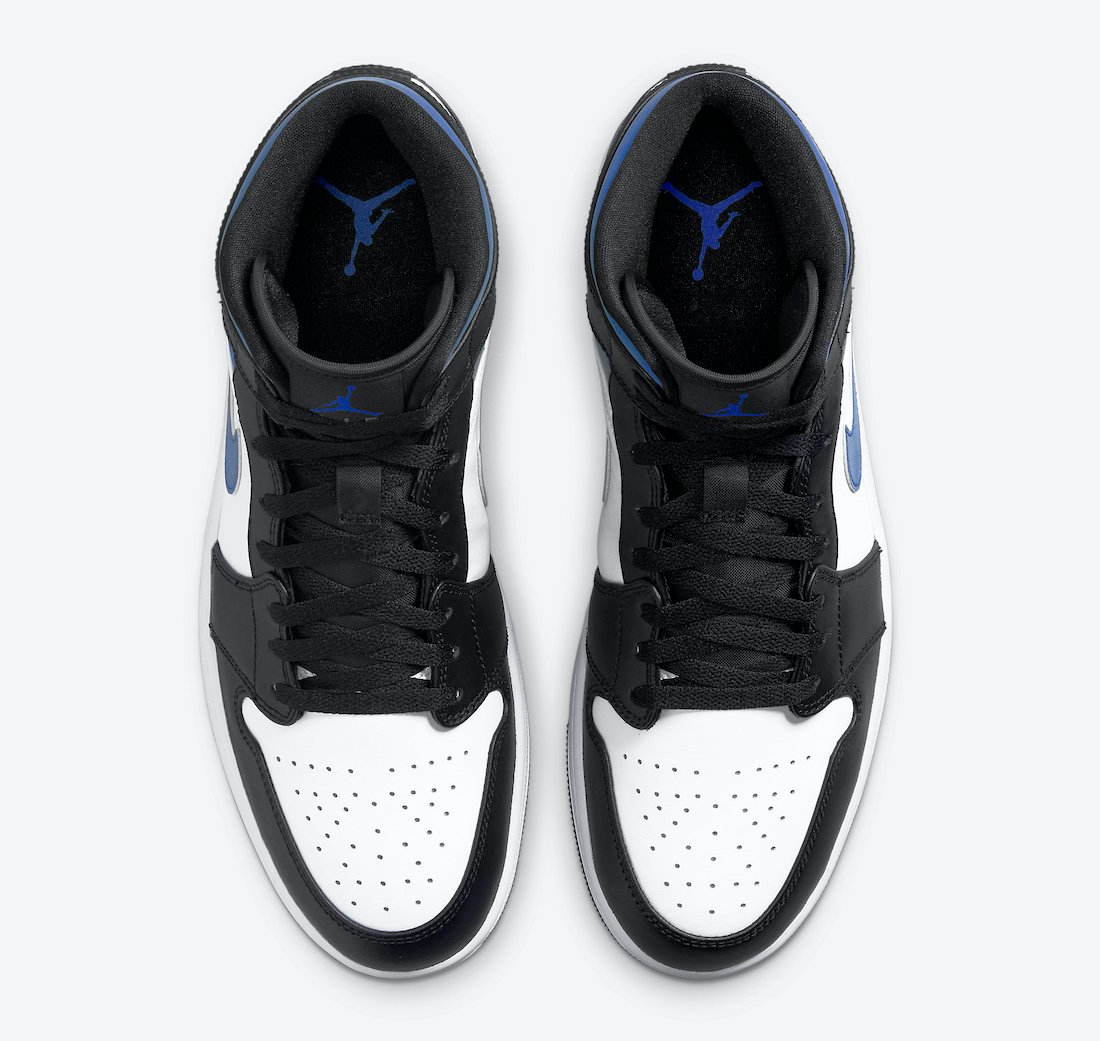 Air Jordan 1 Mid Black White Royal 554724-140 Release Date Info