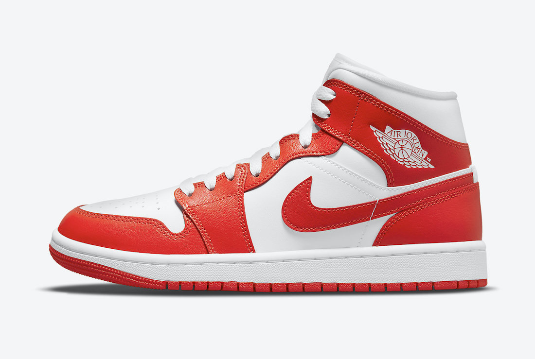 Air Jordan 1 Mid WMNS Orange White BQ6472-116 Release Date Info