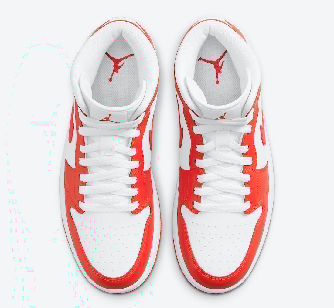 Air Jordan 1 Mid WMNS Orange White BQ6472-116 Release Date Info