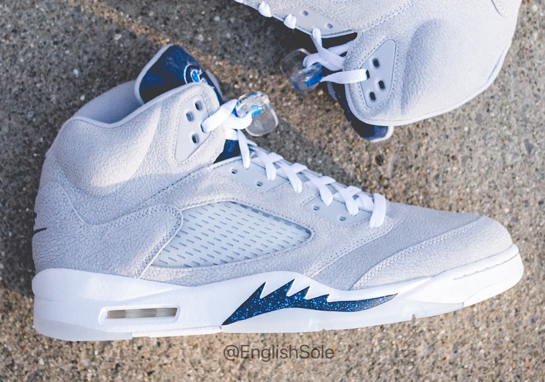 Detailed Look at the Air Jordan 5 ‘Georgetown Hoyas’ PE