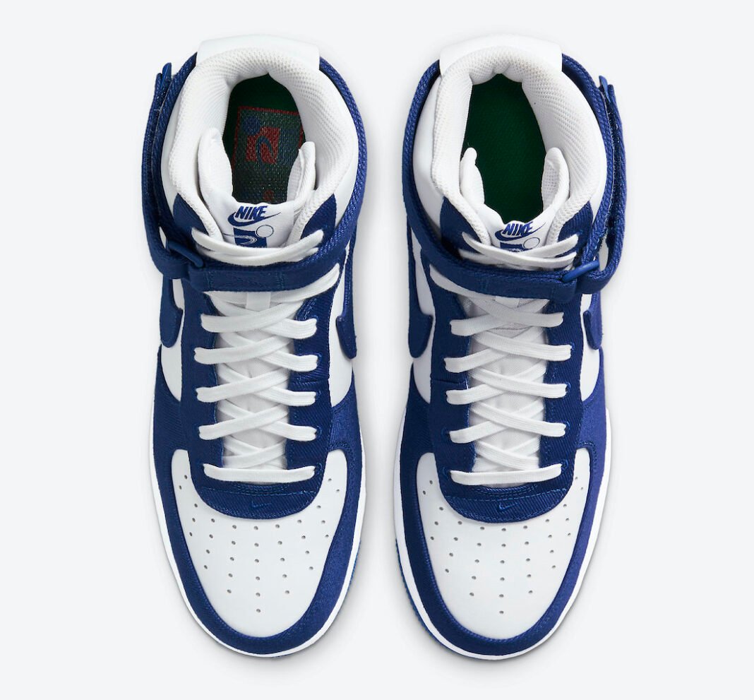 Nike Air Force 1 High EMB Dodgers Rush Blue DC8168-100 Release Date ...