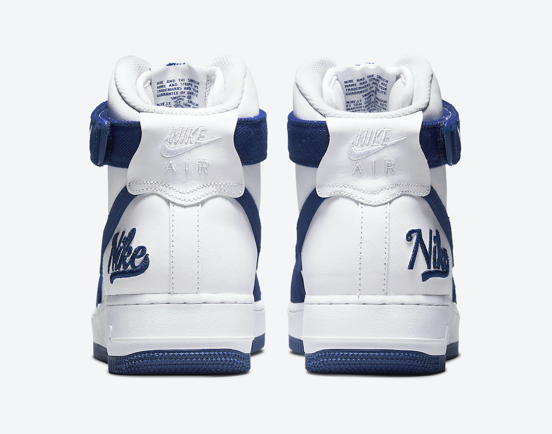 Nike Air Force 1 High EMB Dodgers Rush Blue DC8168-100 Release Date Info