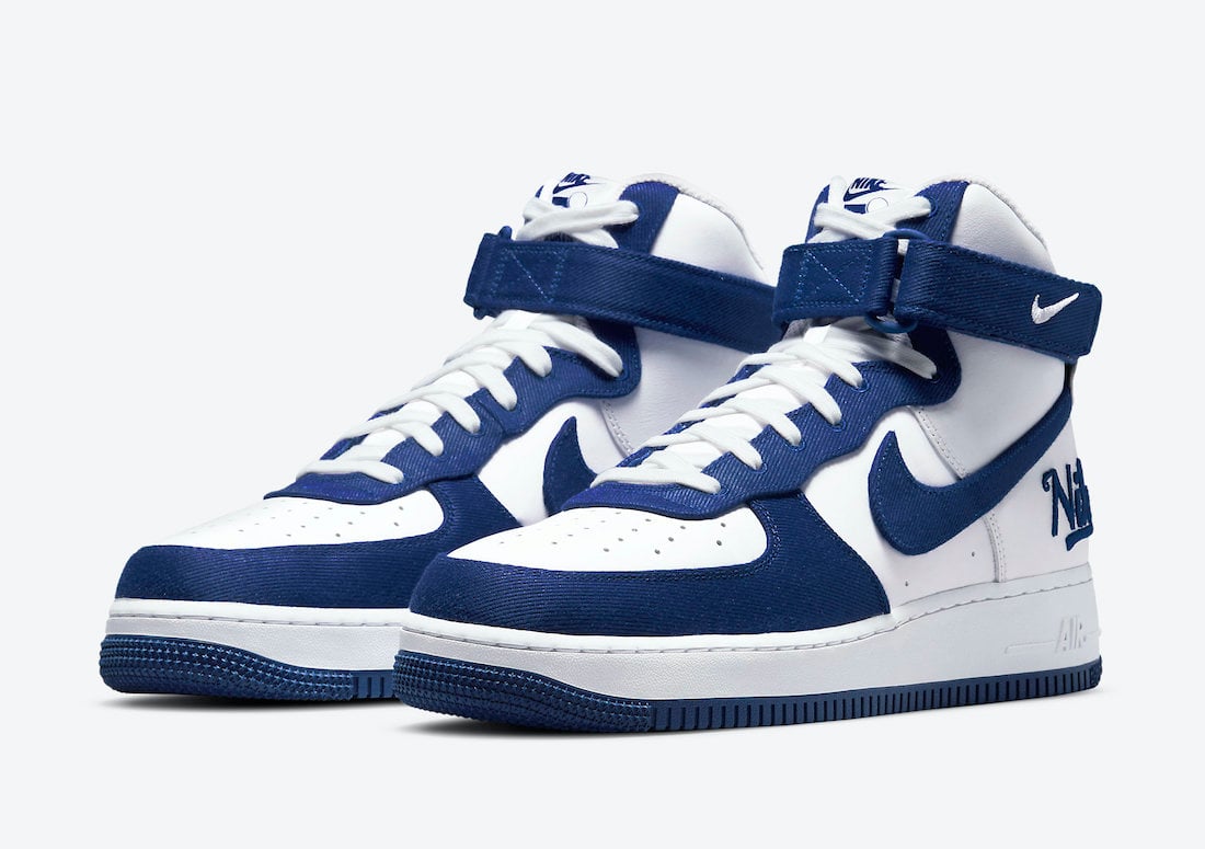 Nike Air Force 1 High EMB Dodgers Rush Blue DC8168-100 Release Date ...