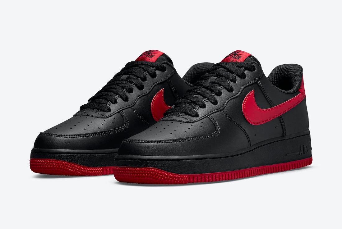 black red and white air force ones