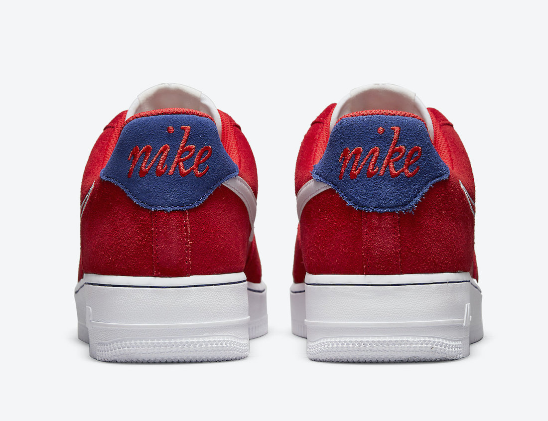 Nike Air Force 1 Low First Use University Red White Deep Royal Blue DB3597-600 Release Date Info