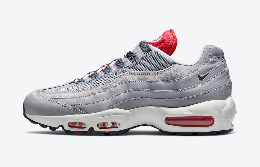 Nike Air Max 95 Grey Navy Crimson DB0250-001 Release Date Info