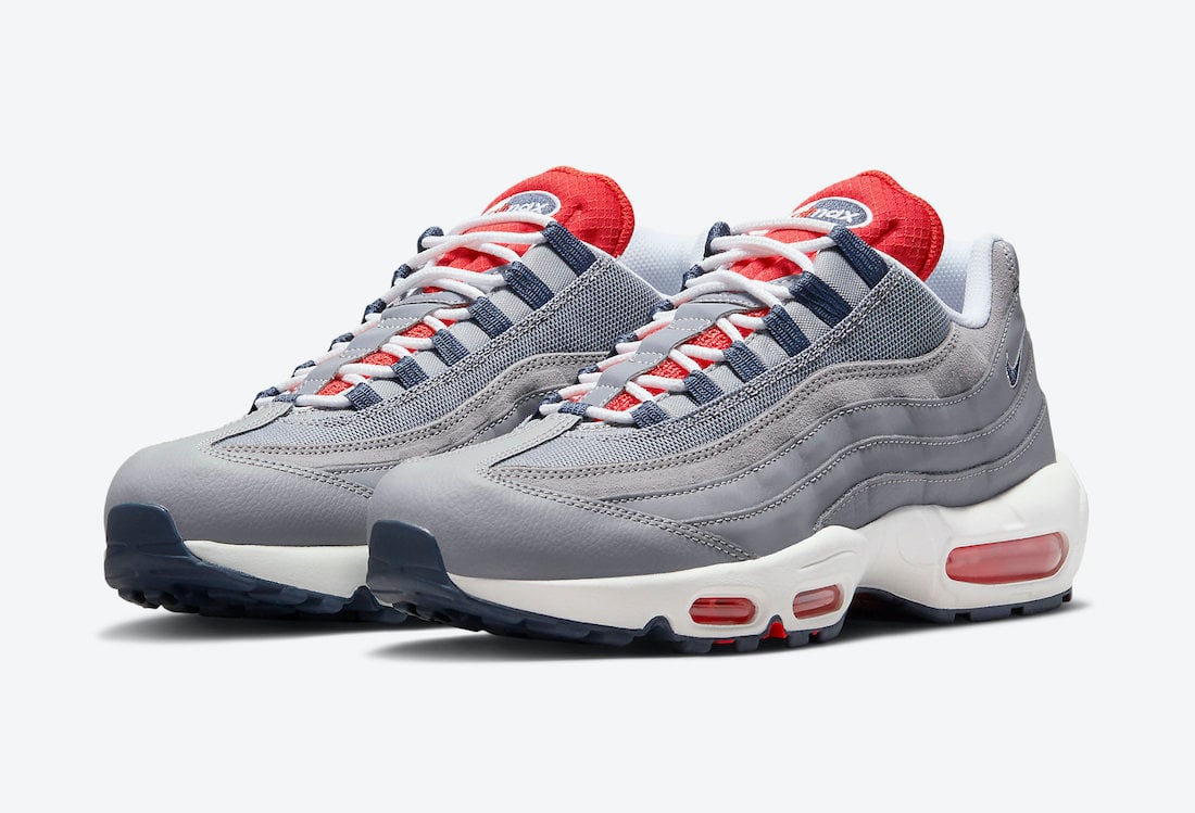 Nike Air Max 95 Grey Navy Crimson DB0250-001 Release Date Info