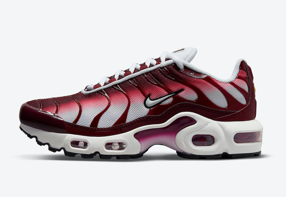 Nike Air Max Plus GS White Burgundy Red CD0609-600 Release Date Info