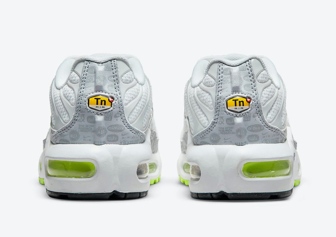 Nike Air Max Plus GS White Grey Volt CD0609-015 Release Date Info