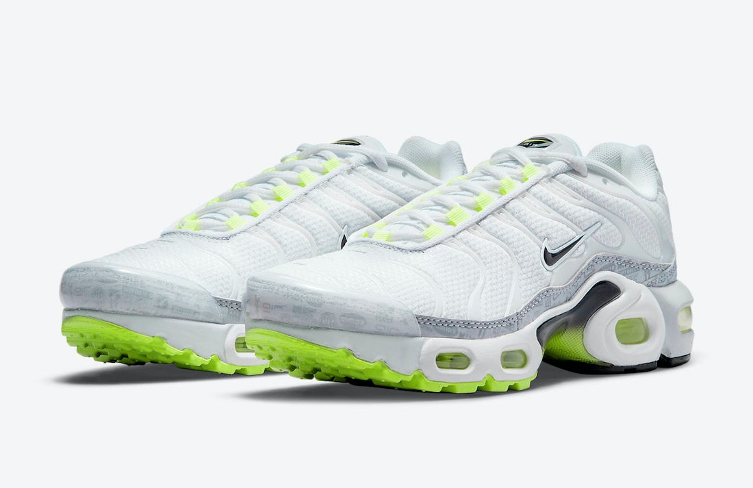 Nike Air Max Plus GS White Grey Volt CD0609-015 Release Date Info