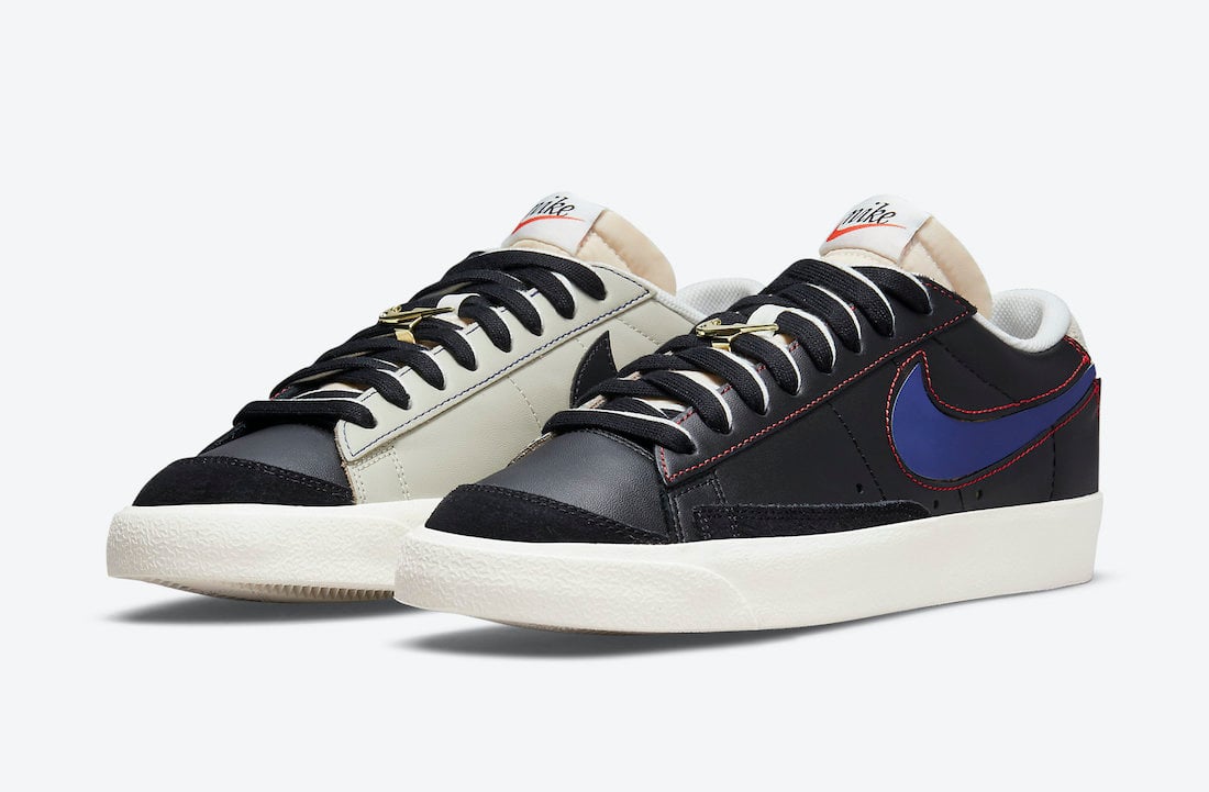 Nike Blazer Low Removable Swoosh Logos DH4370-001 Release Date Info