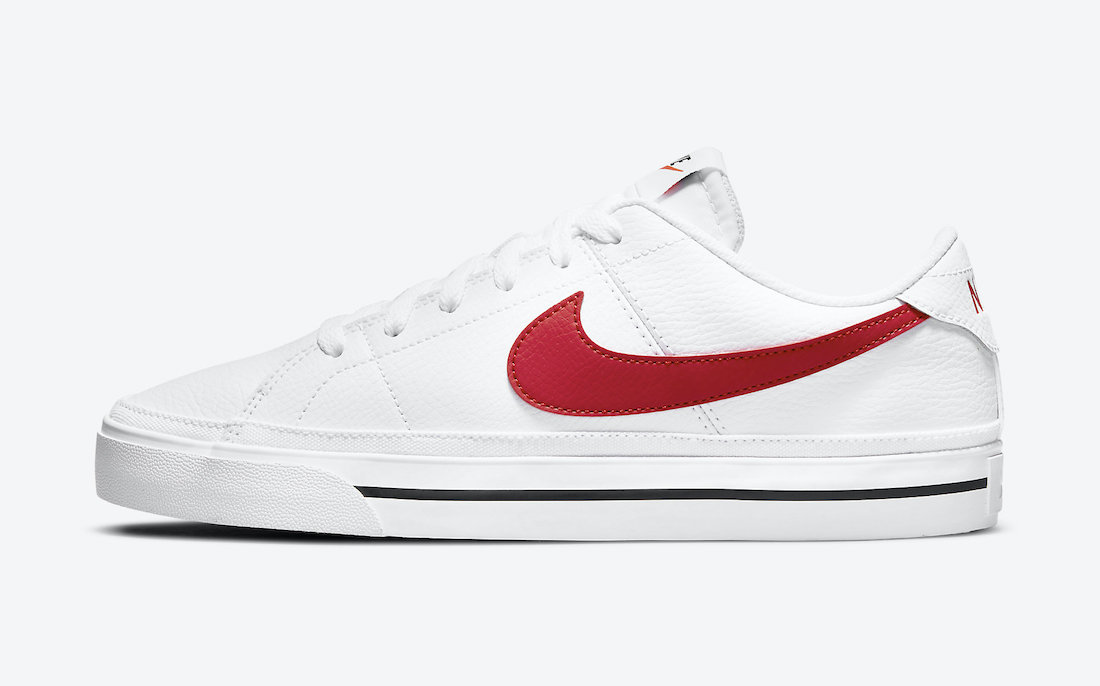 Nike Court Legacy White University Red CU4150-105 Release Date Info