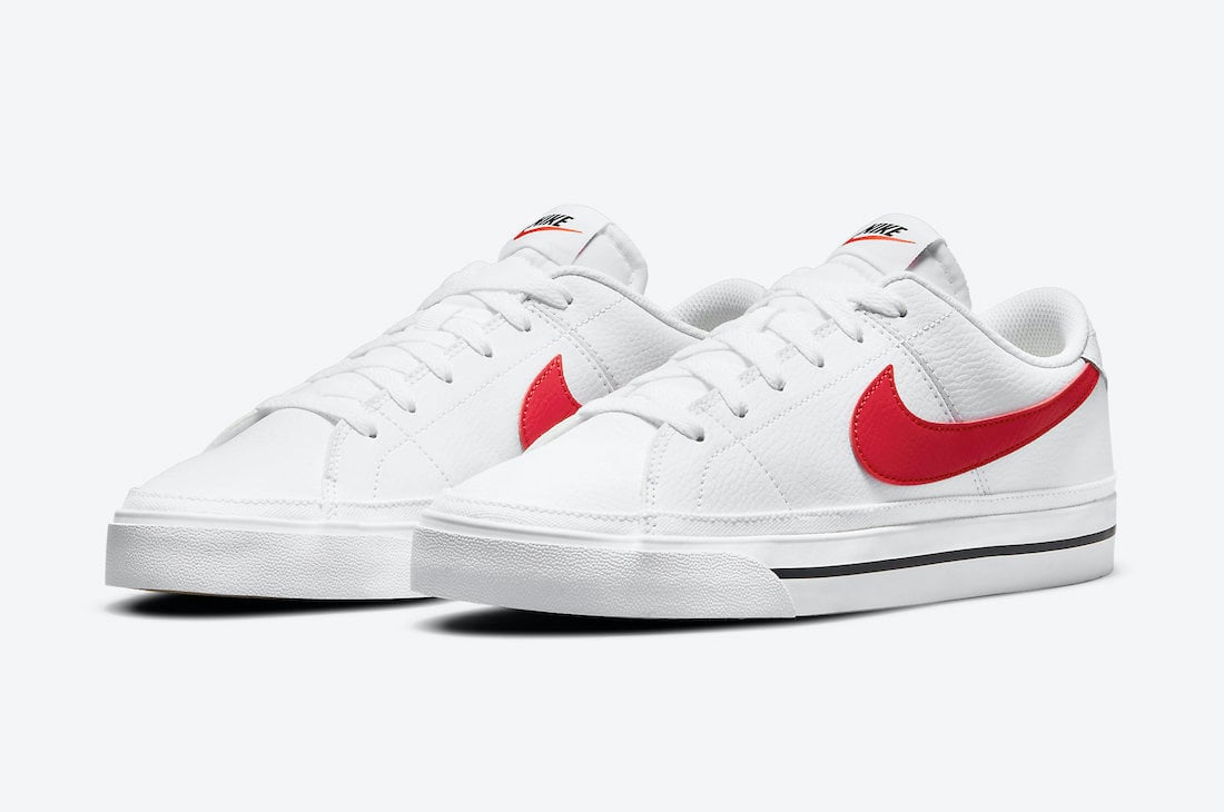 Nike Court Legacy White University Red CU4150-105 Release Date Info