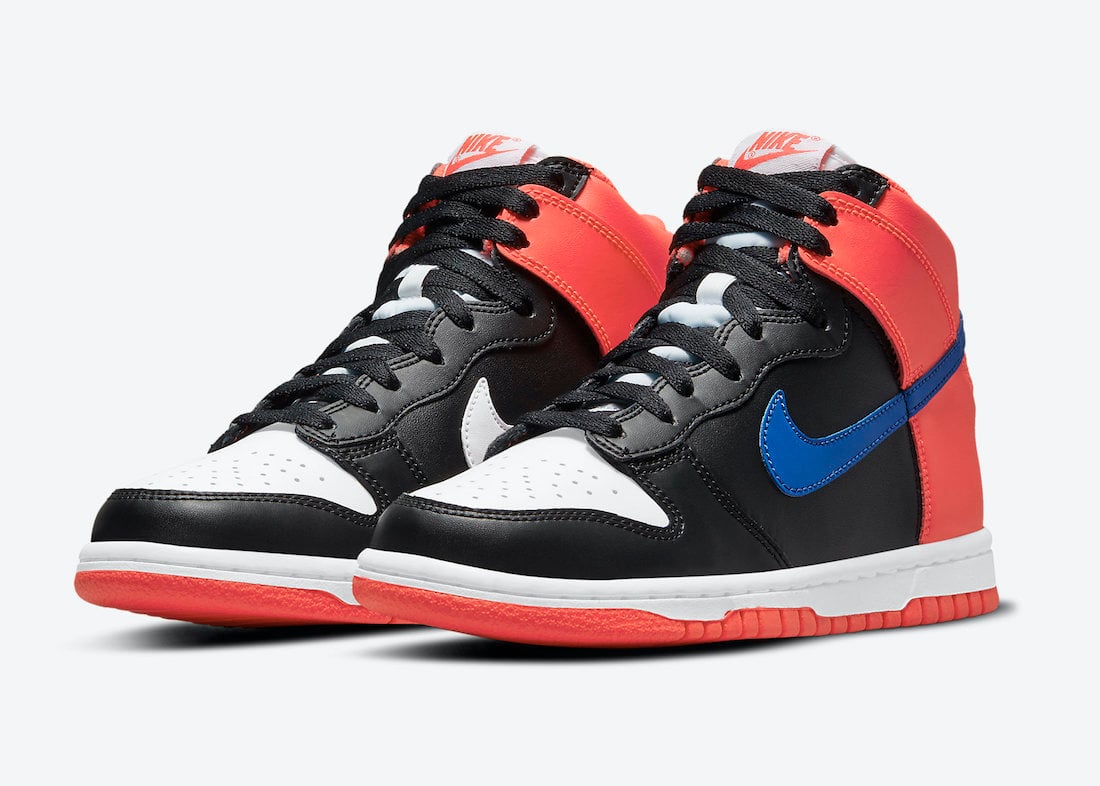 Nike Dunk High GS Black Orange Blue DB2179-001 Release Date Info