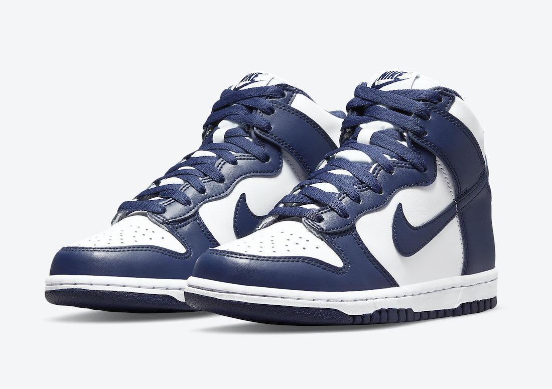 Nike Dunk High Releasing in Navy and White