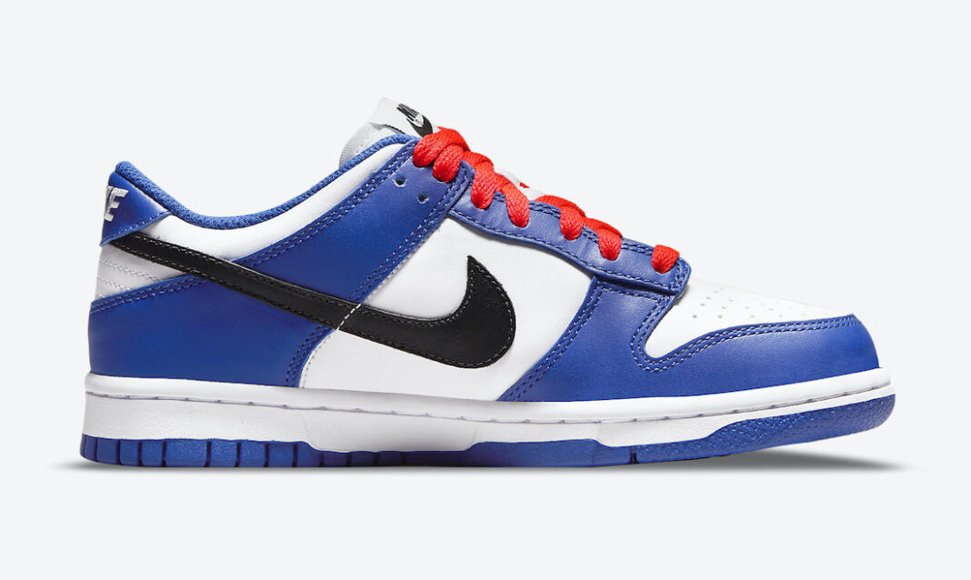 Nike Dunk Low GS Bright Crimson Game Royal CW1590-104 Release Date Info ...