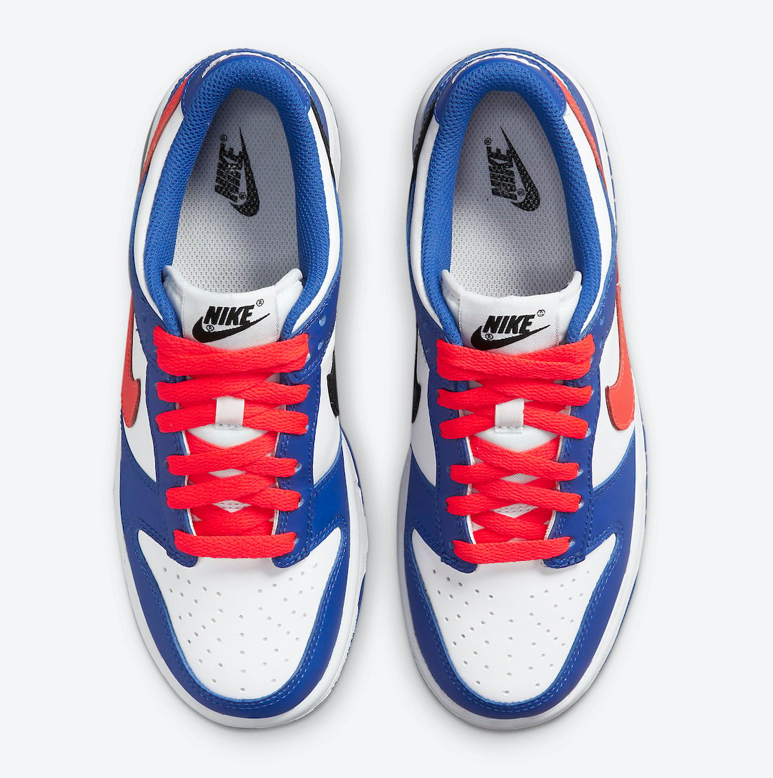 Nike Dunk Low GS White Blue Crimson CW1590-104 Release Date Info