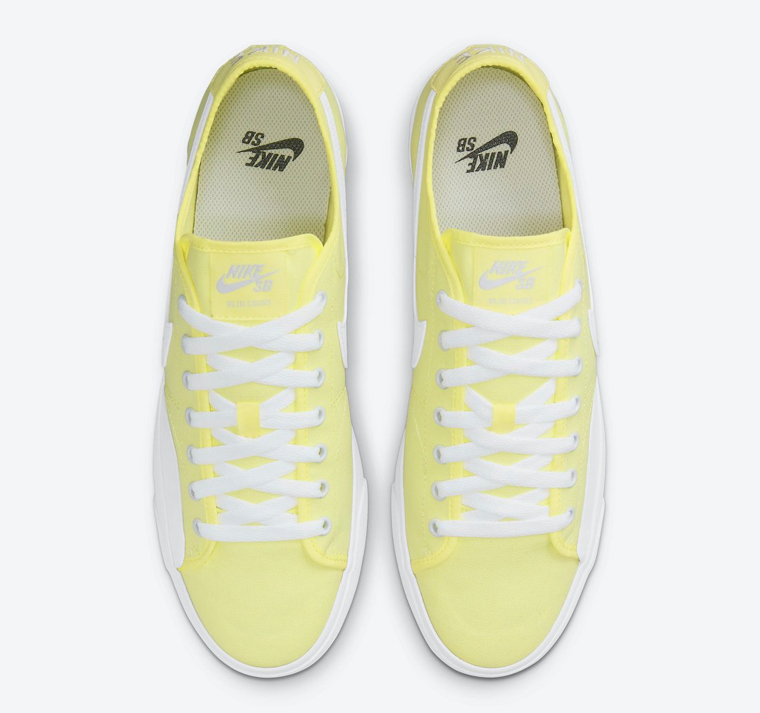 Nike SB Blazer Court Light Citron CV1658-700 Release Date Info