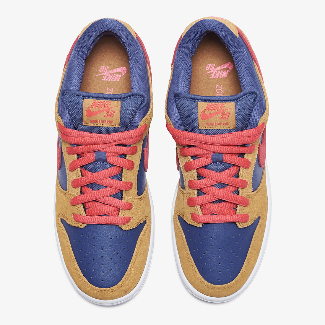 Nike SB Dunk Low Wheat Light Fusion Red Dark Purple BQ6817-700 Release Date Info