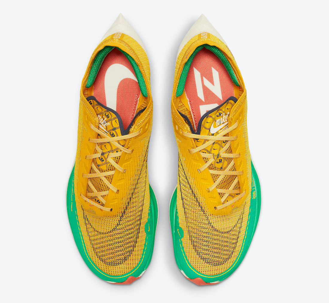 Nike ZoomX VaporFly NEXT% 2 72 Gold Green Red DJ5182-700 Release Date Info