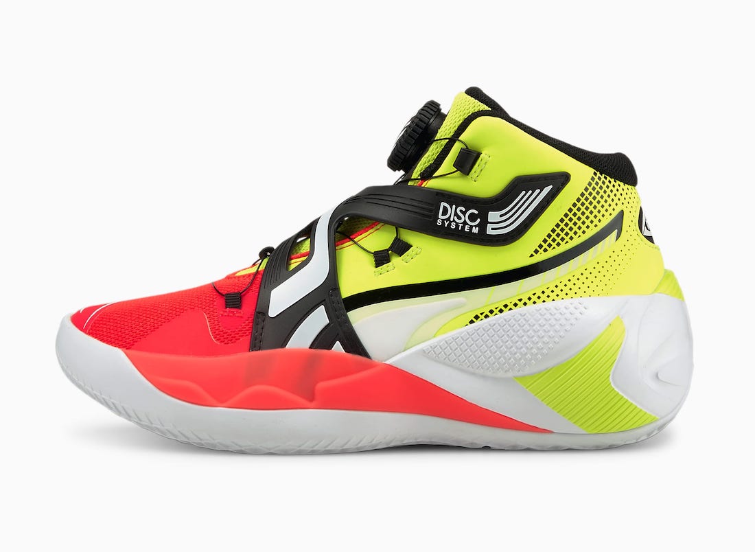 Puma Releasing the Disc Rebirth in Yellow and Red Blast