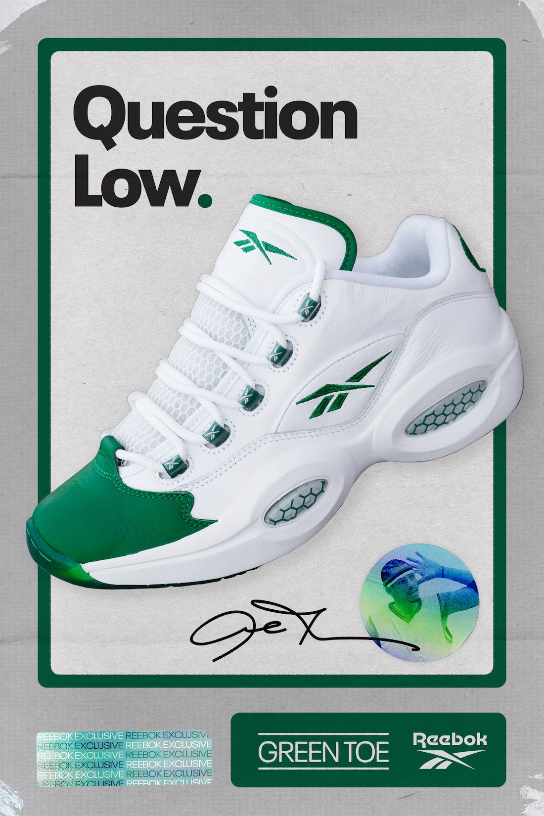 Reebok Question Low Green Toe GZ0367 Release Date Info