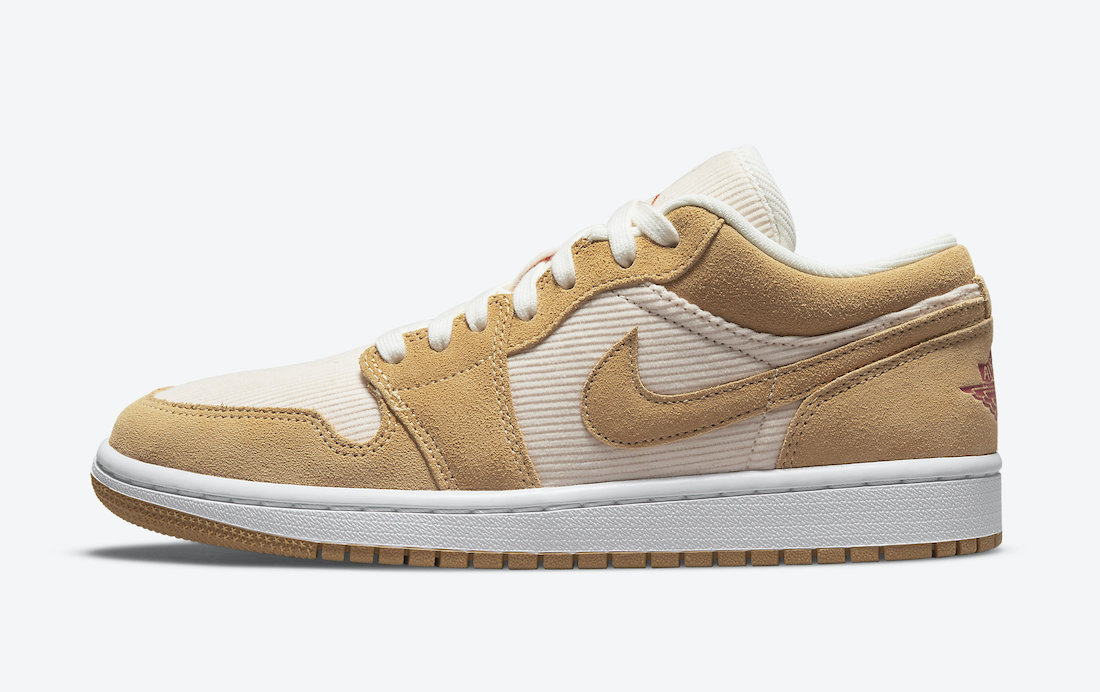 Air Jordan 1 Low Corduroy Suede DH7820-700 Release Date Info