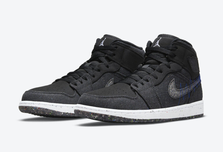 jordan 1 mid crater black
