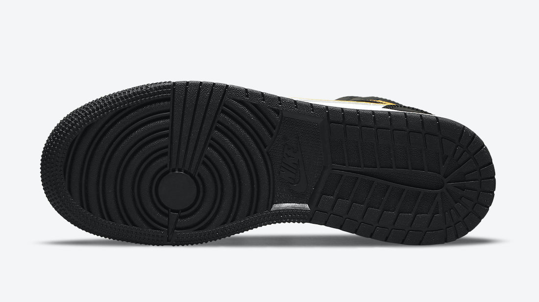 Air Jordan 1 Mid GS White Black Yellow 554725-177 Release Date Info