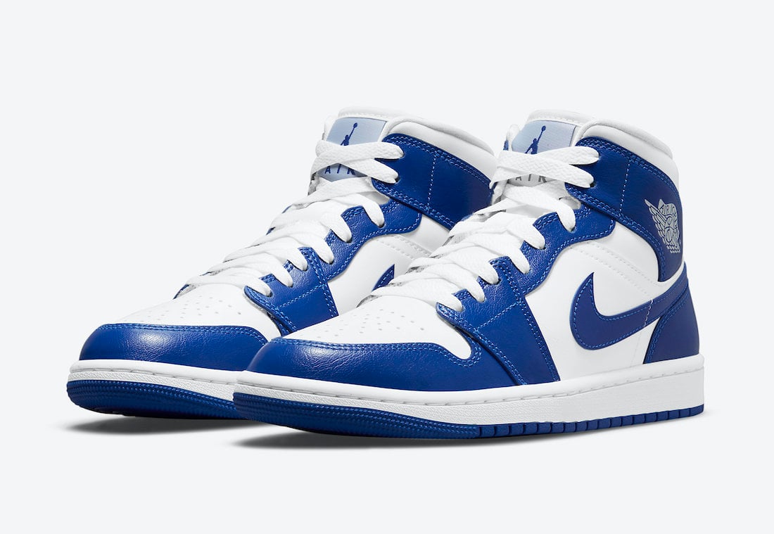 Air Jordan 1 Mid White Blue BQ6472-104 Release Date Info