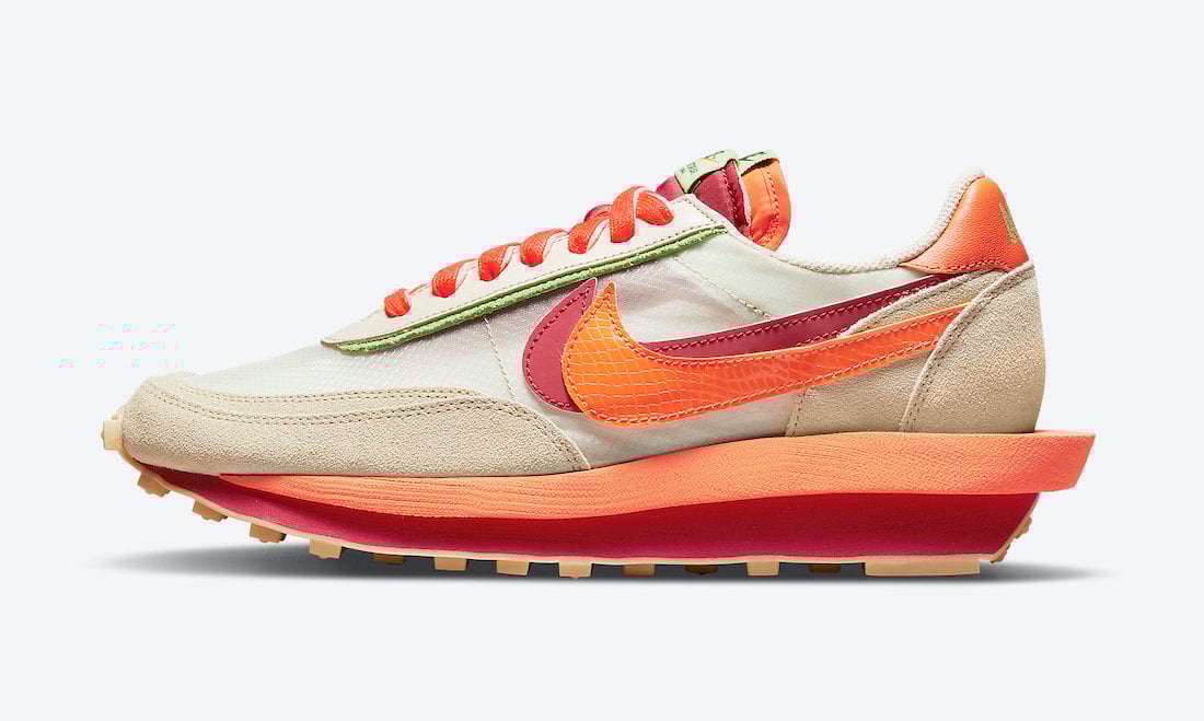 Clot Sacai Nike LDWaffle Orange Blaze DH1347-100 Release Date Clot Sacai Nike LDWaffle Orange Blaze DH1347-100 Release Date