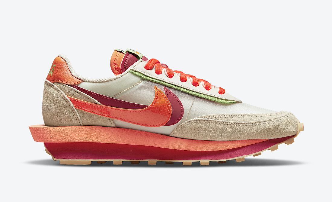 Clot Sacai Nike LDWaffle Orange Blaze DH1347-100 Release Date Clot Sacai Nike LDWaffle Orange Blaze DH1347-100 Release Date