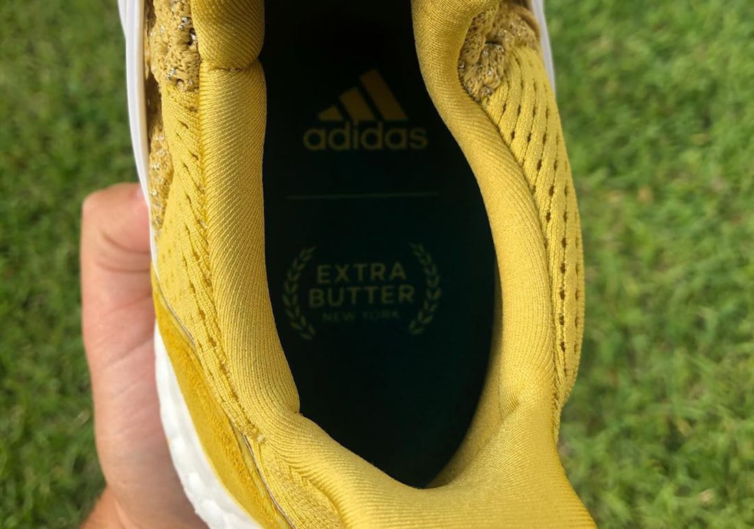 Extra Butter Happy Gilmore adidas Ultra Boost Gold Jacket Release Date Info