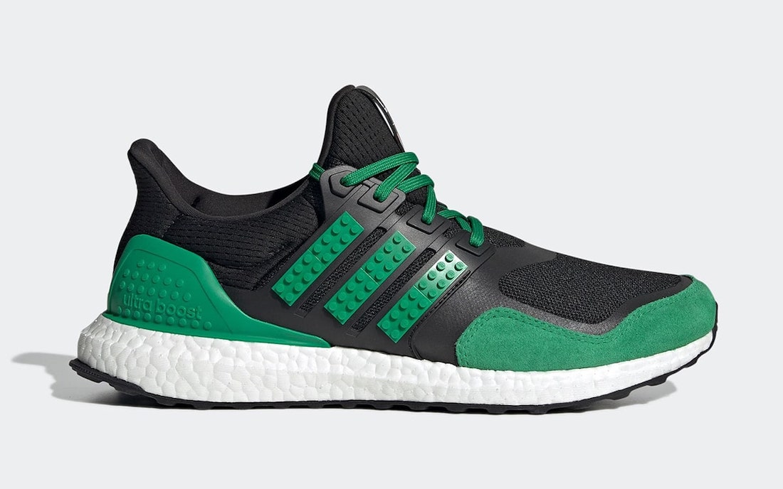 LEGO adidas Ultra Boost DNA Black Green H67954 Release Date Info