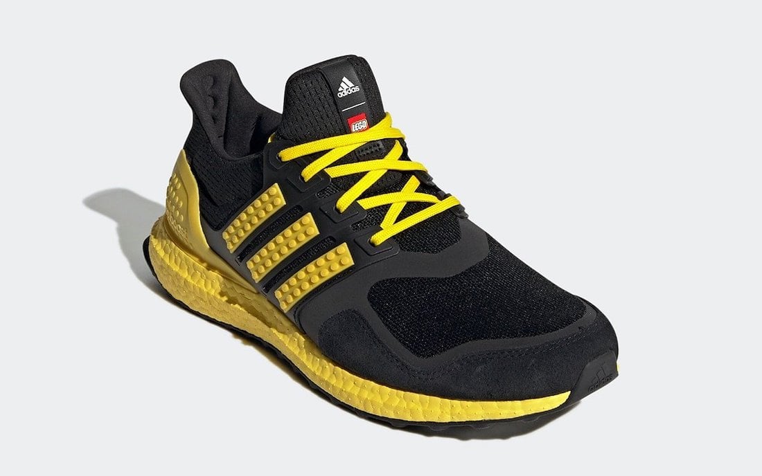 LEGO adidas Ultra Boost DNA Black Yellow H67953 Release Date Info
