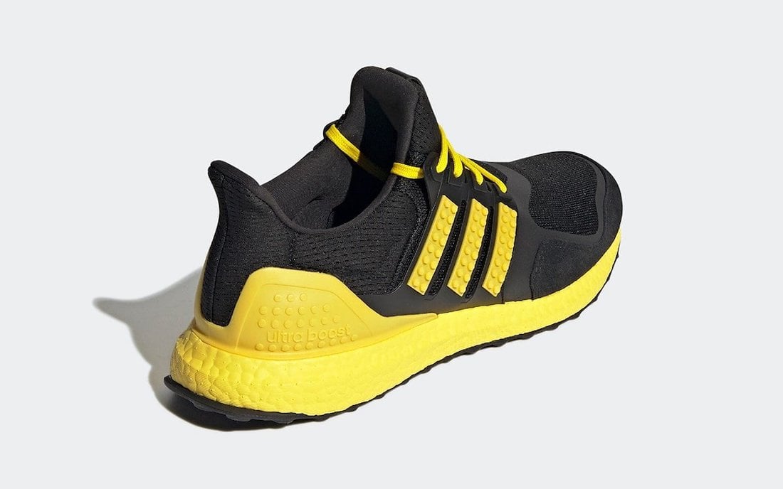 LEGO adidas Ultra Boost DNA Black Yellow H67953 Release Date Info