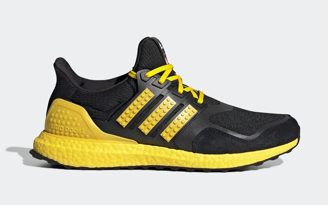 LEGO adidas Ultra Boost DNA Black Yellow H67953 Release Date Info