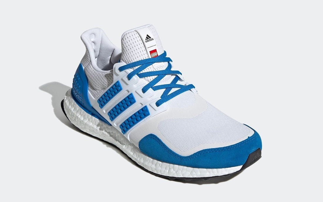 LEGO adidas Ultra Boost DNA White Blue H67952 Release Date Info