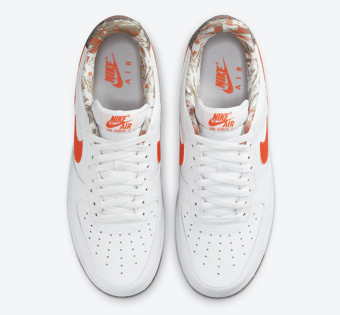 Nike Air Force 1 Low White Orange DM9098-100 Release Date Info