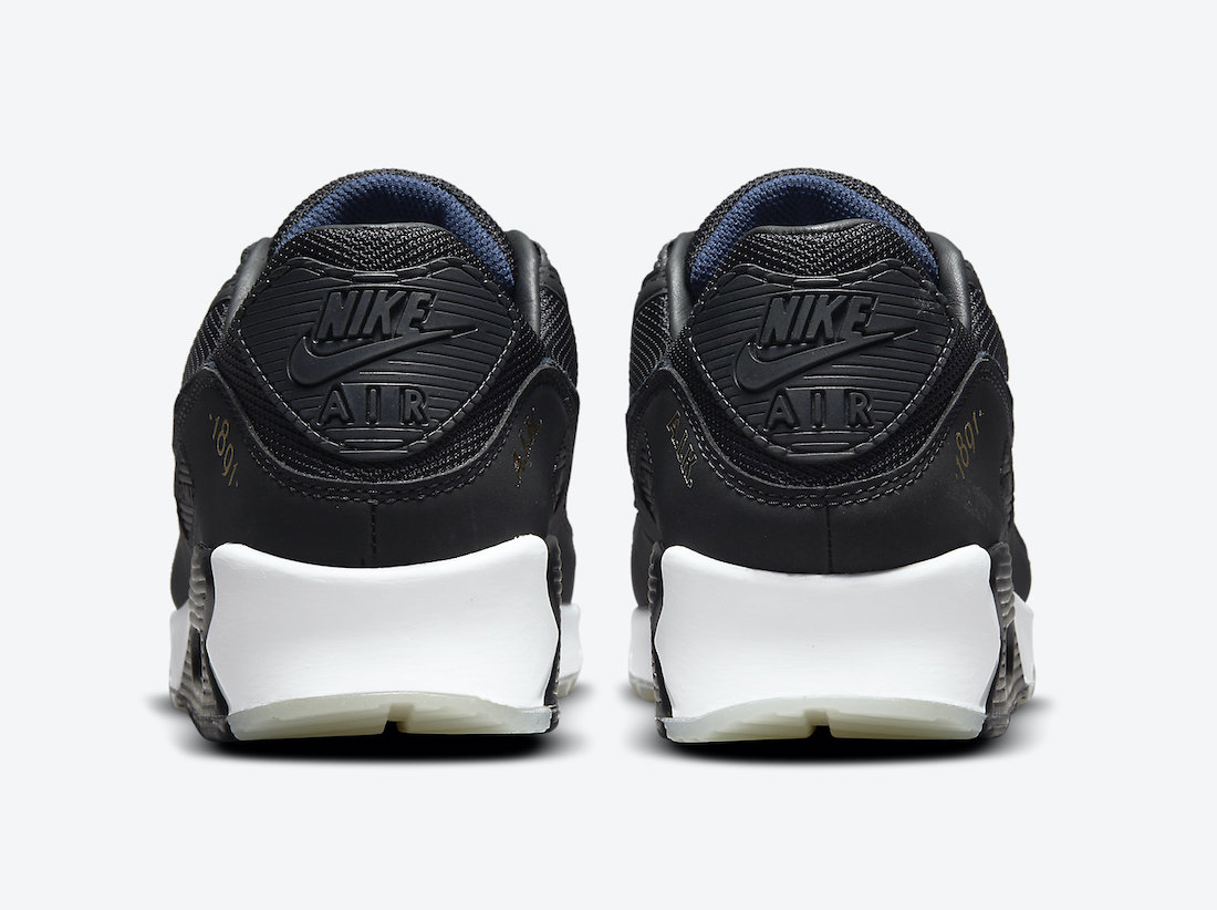 Nike Air Max 90 AIK Fotboll Black Gold DJ4602-001 Release Date Info