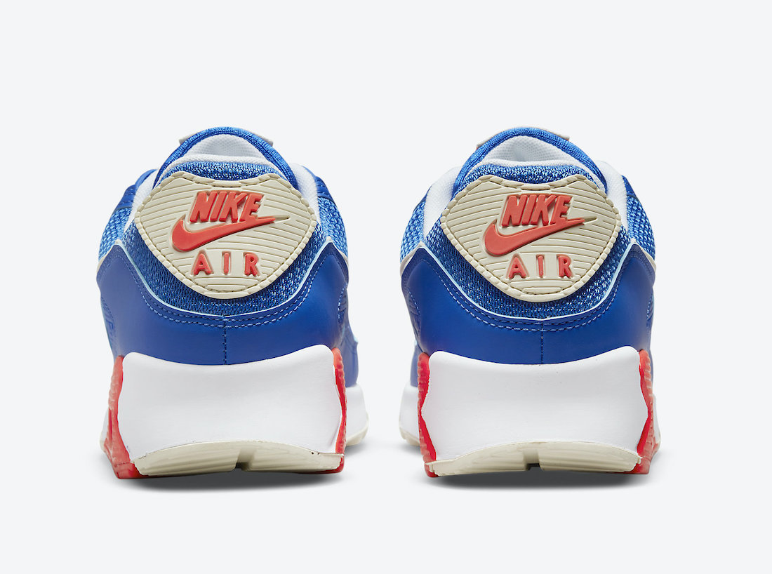 Nike Air Max 90 Blue White Crimson DM8316-400 Release Date Info