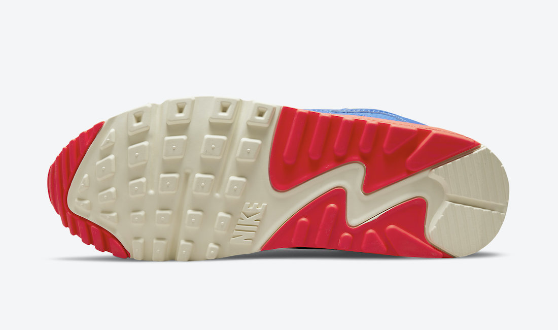 Nike Air Max 90 Blue White Crimson DM8316-400 Release Date Info
