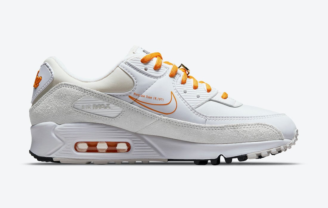 Nike Air Max 90 First Use White Orange DA8709-100 Release Date Info