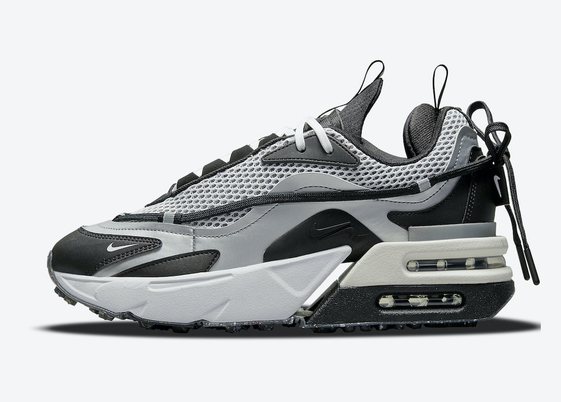 air max furyosa silver & black sneaker