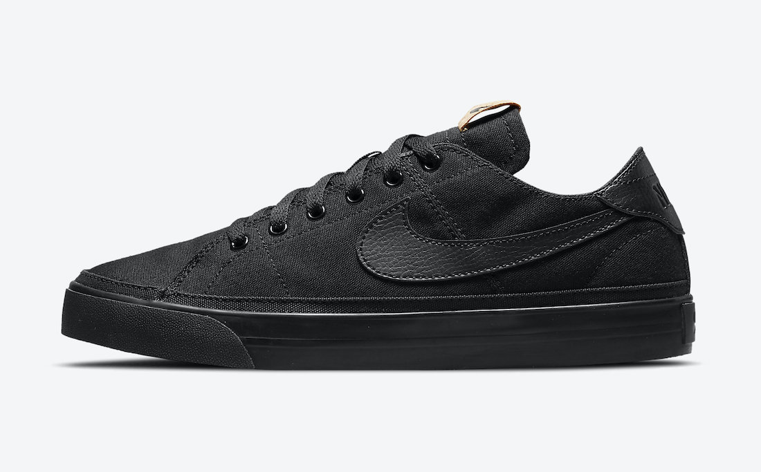 Nike Court Legacy Canvas Black DJ1972-001 Release Date Info