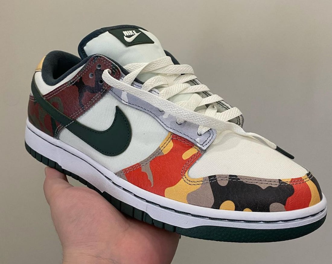 Nike Dunk Low Camo DH0957-100 Release Info
