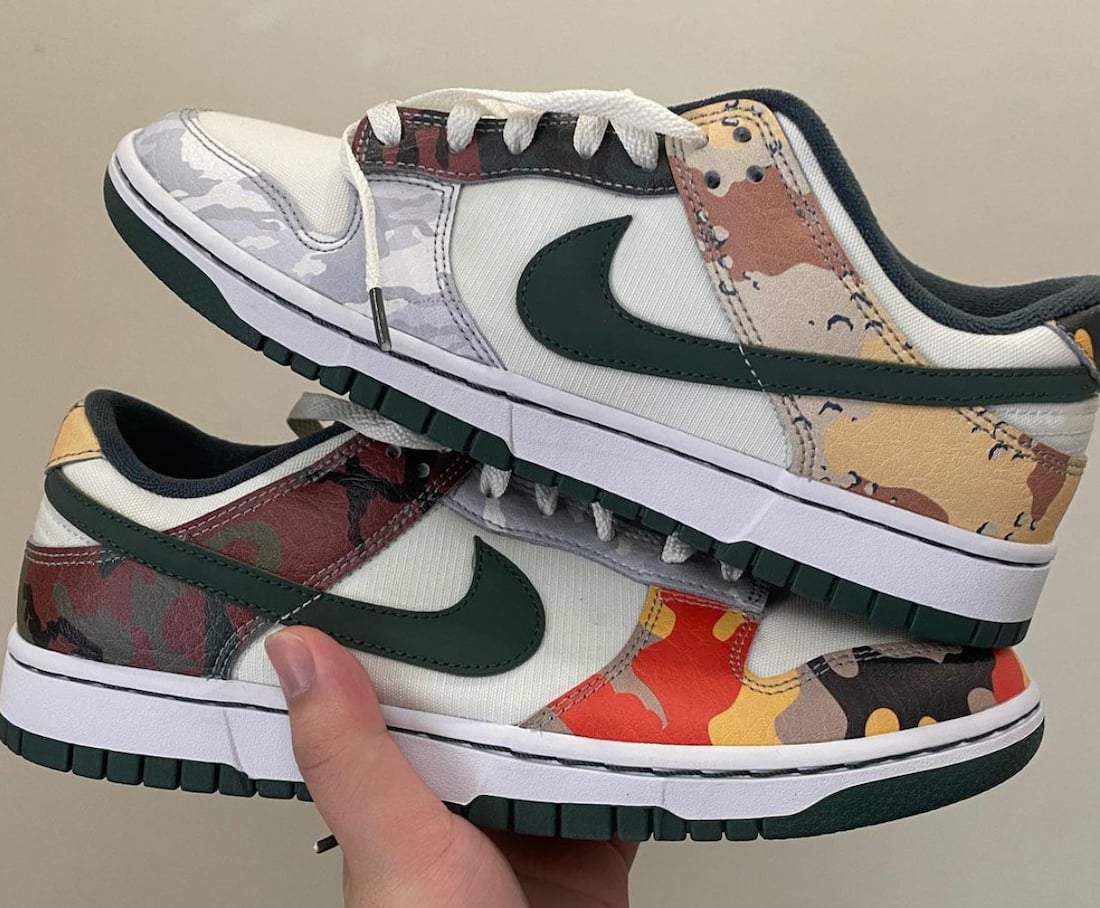 Nike Dunk Low Camo DH0957-100 Release Info