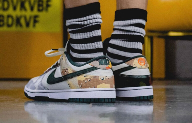 NIKE DUNK LOW SE 'SAIL MULTI-CAMO' DH0957-100