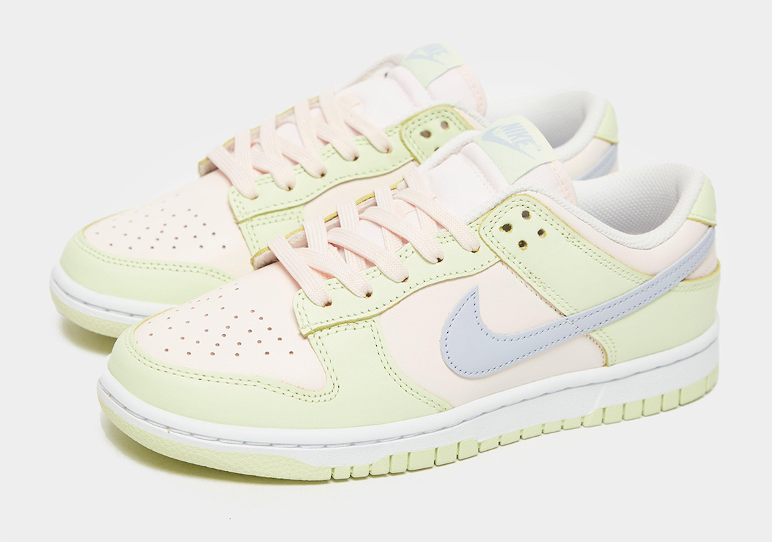 Nike Dunk Low WMNS Light Soft Pink Ghost Lime Ice White DD1503-600 Release Date Info