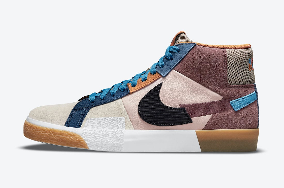 Nike SB Blazer Mid Mosaic Dark Wine DA8854-600 Release Date Info